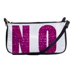 fuchsia sequin No Shoulder Clutch Bag