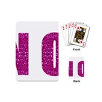 fuchsia sequin No Playing Cards (Mini)