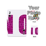 fuchsia sequin No Playing Cards 54 (Mini)