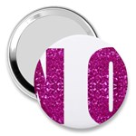 fuchsia sequin No 3  Handbag Mirror