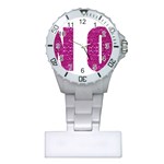 fuchsia sequin No Nurses Watch