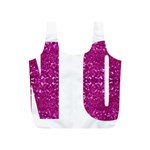 fuchsia sequin No Full Print Recycle Bag (S)