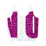 fuchsia sequin No Full Print Recycle Bag (M)