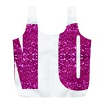 fuchsia sequin No Full Print Recycle Bag (L)