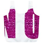 fuchsia sequin No Full Print Recycle Bag (XL)