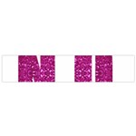 fuchsia sequin No Flano Scarf (Small)