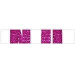 fuchsia sequin No Flano Scarf (Large)