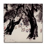 Chinese painting ceramic wall tile / Tile Coaster / Tile trivet