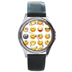 Smilies Emoji Round Metal Watch