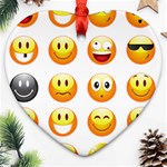 Smilies Emoji Ornament (Heart)