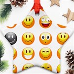 Smilies Emoji Ornament (Star)