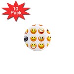 Smilies Emoji 1  Mini Magnet (10 pack) 