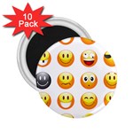 Smilies Emoji 2.25  Magnet (10 pack)