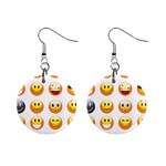 Smilies Emoji 1  Button Earrings