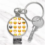 Smilies Emoji Nail Clippers Key Chain