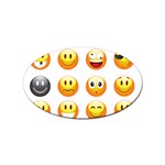 Smilies Emoji Sticker Oval (10 pack)