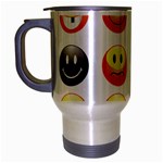 Smilies Emoji Travel Mug (Silver Gray)