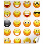 Smilies Emoji Canvas 8  x 10 