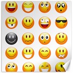 Smilies Emoji Canvas 16  x 16 