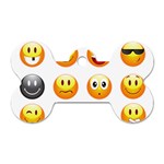 Smilies Emoji Dog Tag Bone (Two Sides)