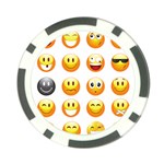 Smilies Emoji Poker Chip Card Guard