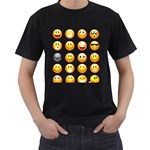 Smilies Emoji Men s T-Shirt (Black)