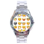 Smilies Emoji Stainless Steel Analogue Watch