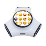 Smilies Emoji 3-Port USB Hub