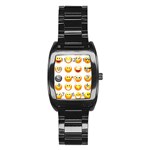 Smilies Emoji Stainless Steel Barrel Watch