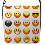 Smilies Emoji Flap Closure Messenger Bag (S)