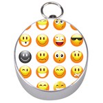 Smilies Emoji Silver Compass