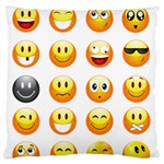 Smilies Emoji Large Flano Cushion Case (One Side)