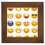 Smilies Emoji Framed Tile