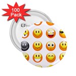 Smilies Emoji 2.25  Button (100 pack)