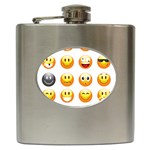 Smilies Emoji Hip Flask (6 oz)