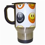 Smilies Emoji Travel Mug (White)