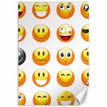 Smilies Emoji Canvas 12  x 18 