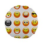 Smilies Emoji Standard 15  Premium Round Cushion 