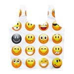 Smilies Emoji Full Print Recycle Bag (L)