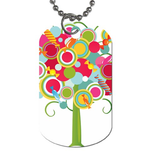 tree001 Dog Tag (One Side) from ArtsNow.com Front