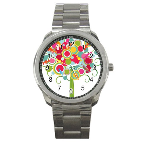 tree001 Sport Metal Watch from ArtsNow.com Front