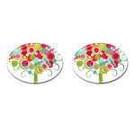 tree001 Cufflinks (Oval)