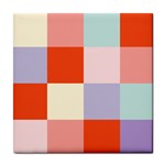 Color squares 2 ceramic wall tile / Tile Coaster / Tile trivet