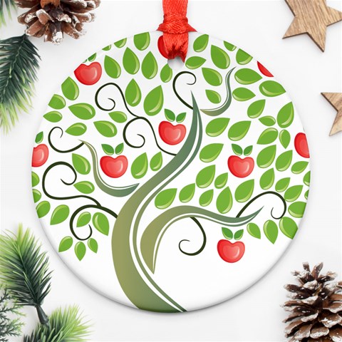 tree010 Ornament (Round) from ArtsNow.com Front