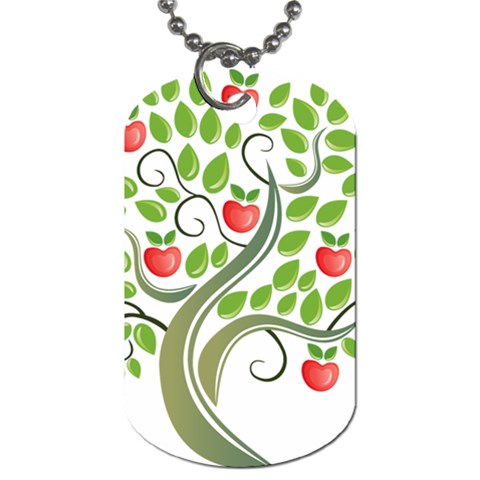 tree010 Dog Tag (One Side) from ArtsNow.com Front