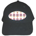 Uncle Sam Emoji Black Cap