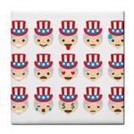 Uncle Sam Emoji Tile Coaster