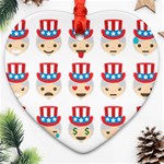 Uncle Sam Emoji Ornament (Heart)