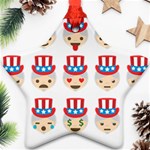 Uncle Sam Emoji Ornament (Star)