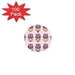 Uncle Sam Emoji 1  Mini Button (100 pack) 